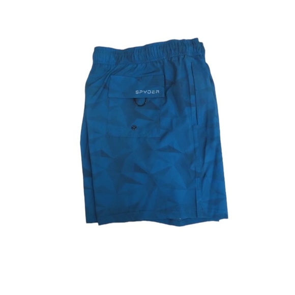 🌺SPYDER Swim Trunks in Blue Tristar Size Large🌺 - Picture 3 of 3